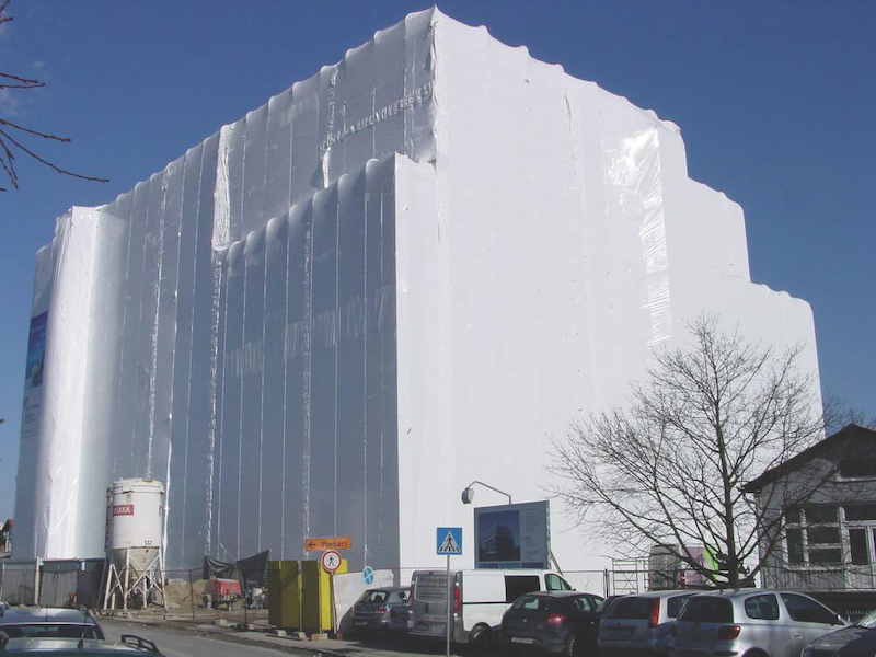 Shrink Wrap for Scaffolding and Construction
