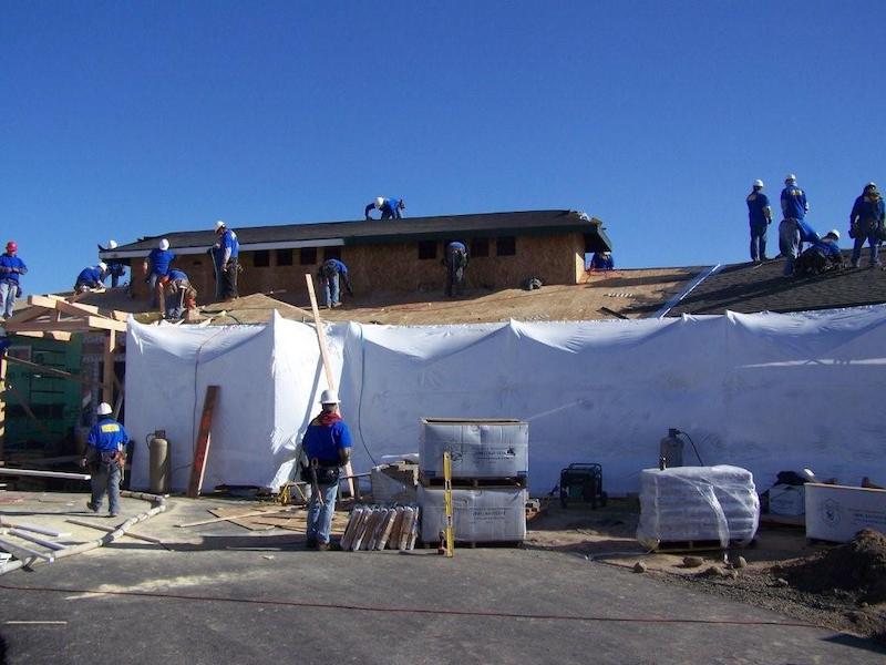 Shrink Wrap for Scaffolding and Construction